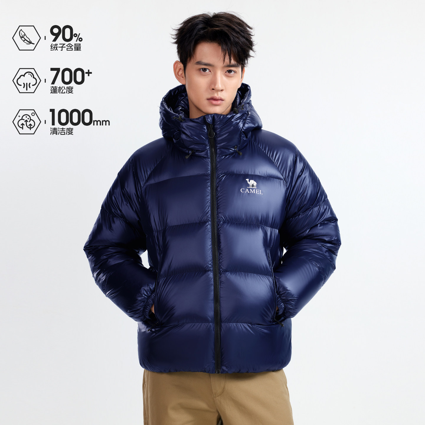 【双11预售】骆驼黑钻5PRO男装羽绒服羽绒服加厚保暖面包服外套冬 骆驼魔实拍商品图