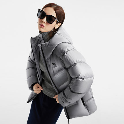 【鹅绒】骆驼羽神女装羽绒服短款