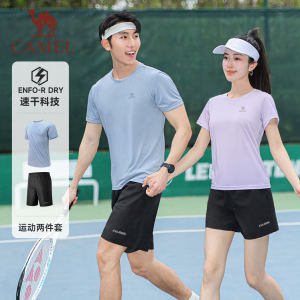 骆驼情侣速干短袖长裤两件套