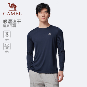 骆驼运动速干长袖T恤女夏季新款户外