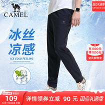 Camel Outdoor Professional Sunscreen Ice Silk Speed Dry Pants Mens Summer Thin Hiking Pants Bunches Pants Quick Dry Sports Pants Women