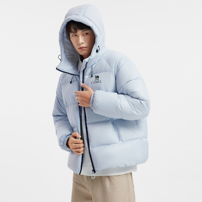 骆驼黑钻5PRO男装羽绒服短款加厚面包服保暖冬季新款防风外套户外