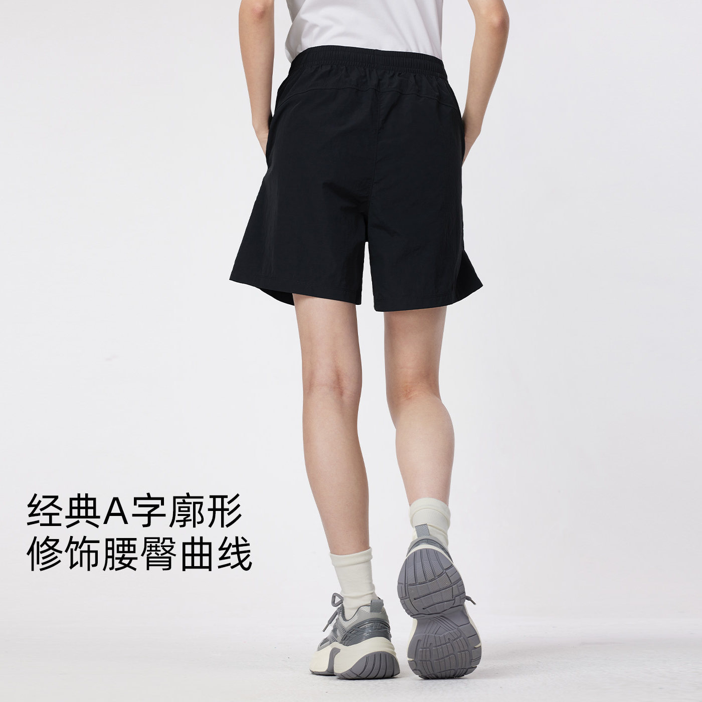 骆驼女装速干短裤2026夏季新款显瘦轻薄凉感吸湿透气排汗休闲裤女