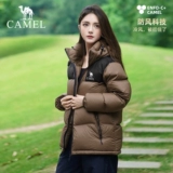 Демисезонный бархатный пуховик для влюбленных для школьников, удерживающая тепло куртка с капюшоном подходит для мужчин и женщин, утиный пух