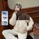 【骆驼】熊猫短款立领羽绒服外套女