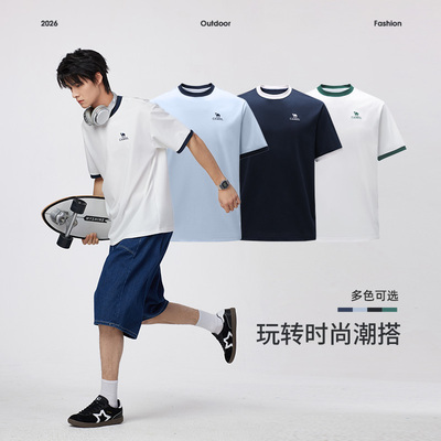 骆驼男士速干透气短袖T恤