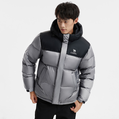 迪丽热巴同款鹅绒骆驼羽神PRO男装羽绒服短款加厚面包服冬季户外