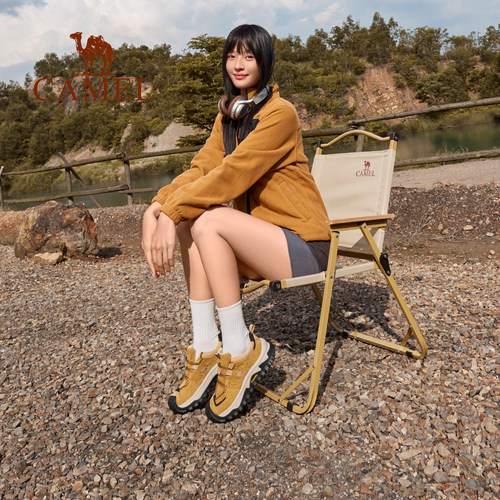 骆驼户外休闲鞋2025秋冬新款男鞋防滑减震爬山轻便徒步鞋登山女鞋 - 图0