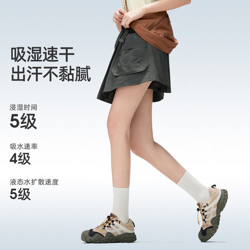 骆驼户外速干短裤女短裙2026防晒休闲裤裙运动徒步登山工装女裙裤 - 图1