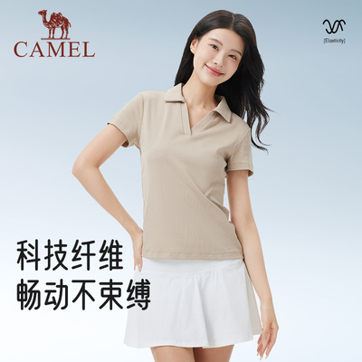 骆驼女装短袖T恤休闲上衣