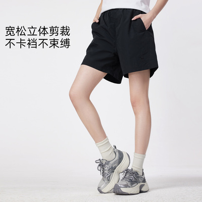 骆驼女装速干短裤2026夏季新款显瘦轻薄凉感吸湿透气排汗休闲裤女