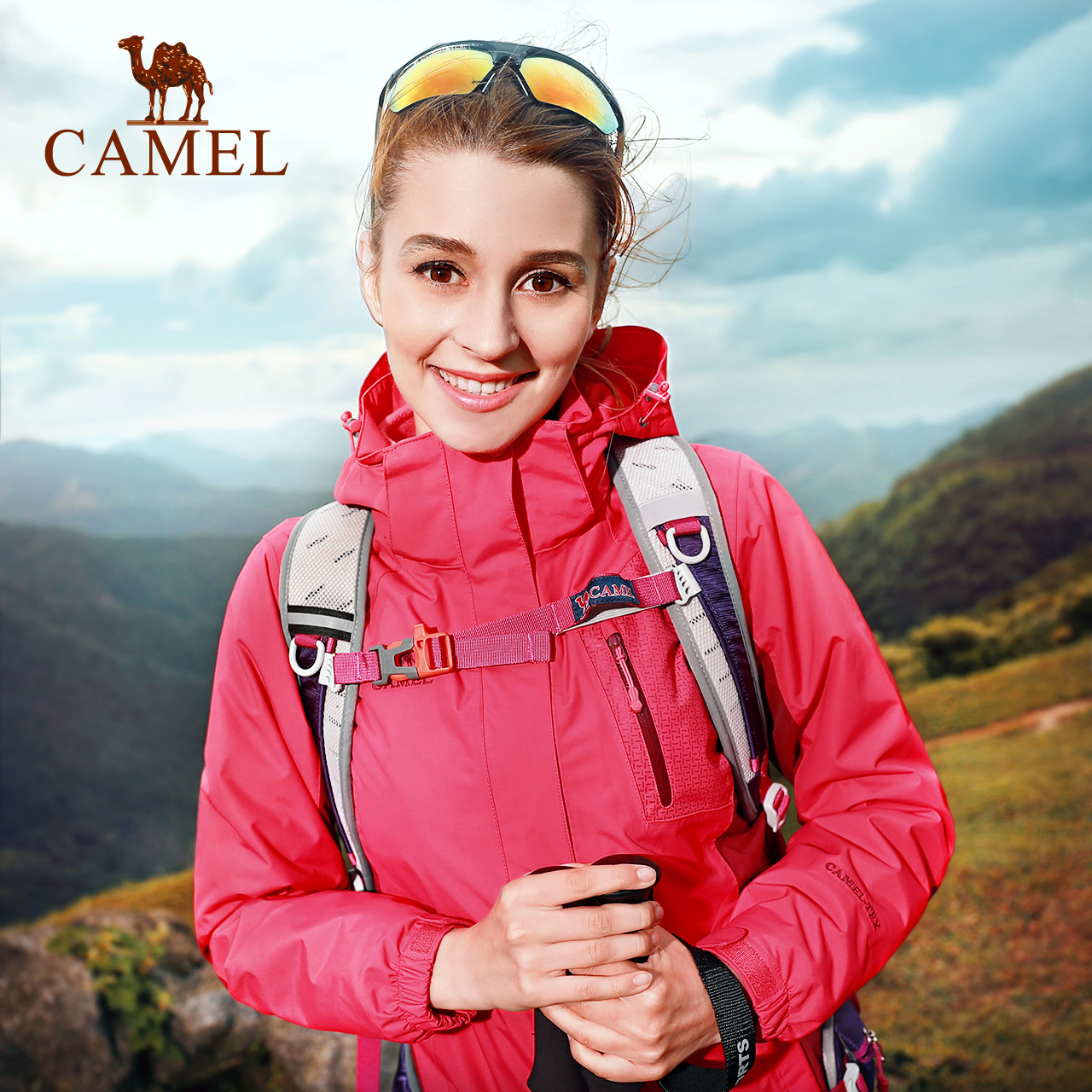 锁温防风防水透湿男女冲锋服登山服 骆驼户外 CAMEL 情侣款冲锋衣 锁温防风防水透湿男女冲锋服登山服 骆驼户外 CAMEL 情侣款冲锋衣