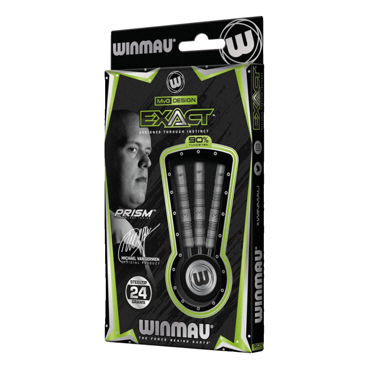 WINMAU Van Gerwen MvG范格文ExAct系列钨钢飞镖磨沙镖防滑比赛镖 - 图3