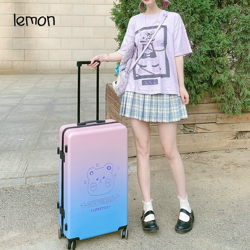 Брендовый чемодан, японская милая коробка для школьников, с медвежатами, популярно в интернете, 24 дюймов
