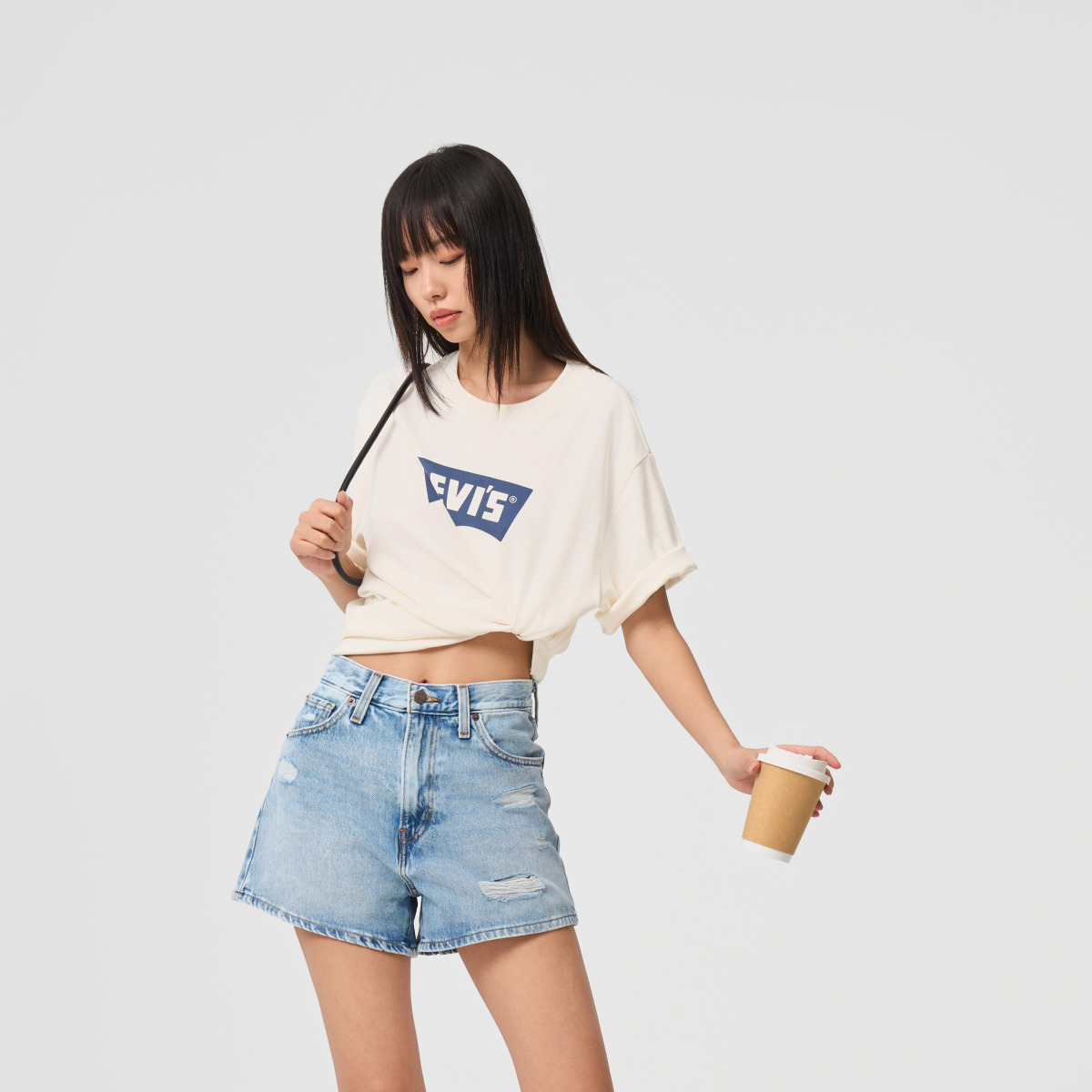 【商场同款】Levi's李维斯25年新款情侣同款纯棉短袖T恤001AM - 图2