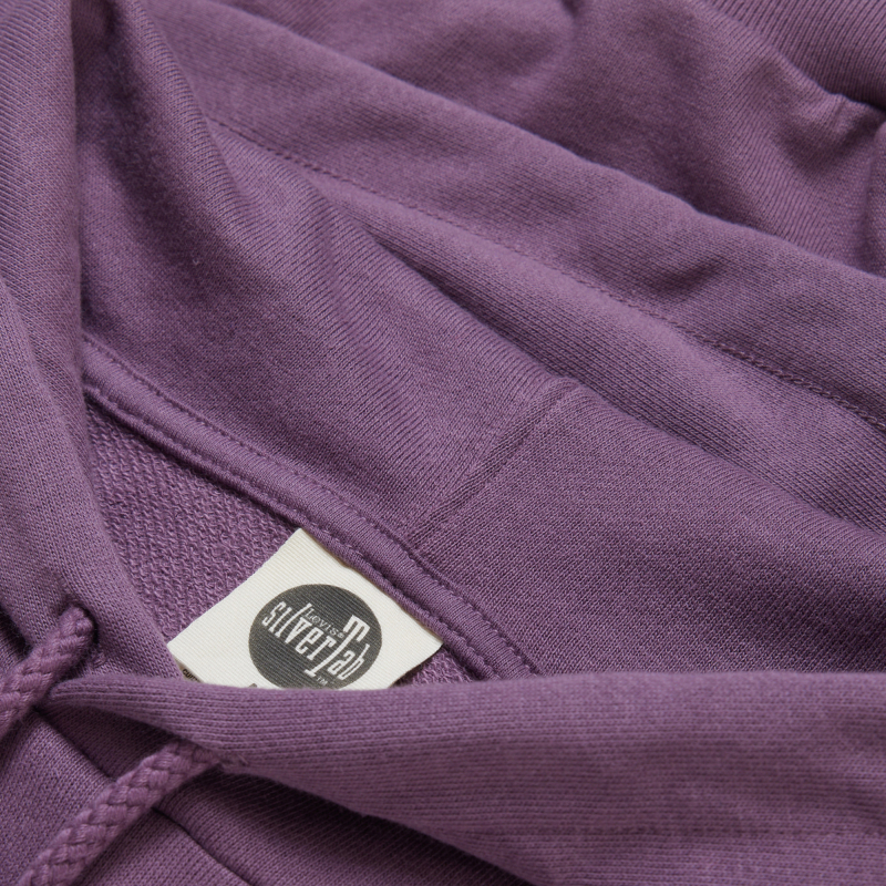 Levi's李维斯银标系列夏季新款女士卫衣短款抽绳连帽紫色潮流上衣-图3