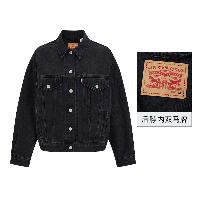 Levi's李维斯24春季新款女士牛仔外套复古时尚经典潮牌夹克-图1