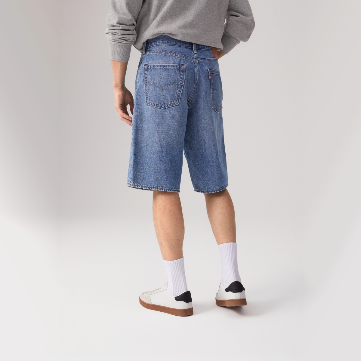 【商场同款】Levi's李维斯25年春夏新款男士休闲牛仔短裤001JM - 图1