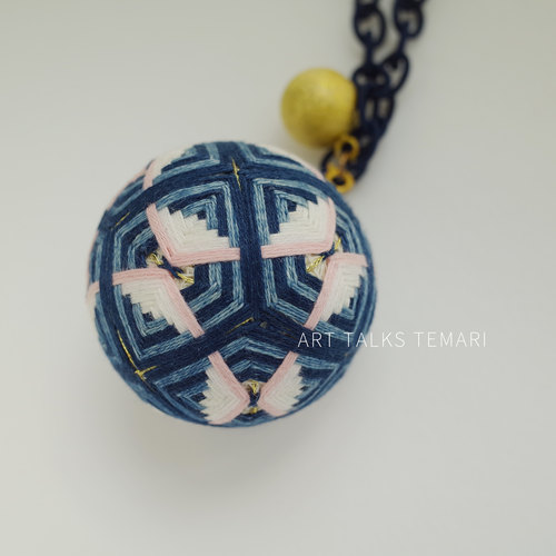 【马若雷勒蝴蝶】手鞠成品挂饰|手工制作 日本进口植染线 伴手礼 - 图0