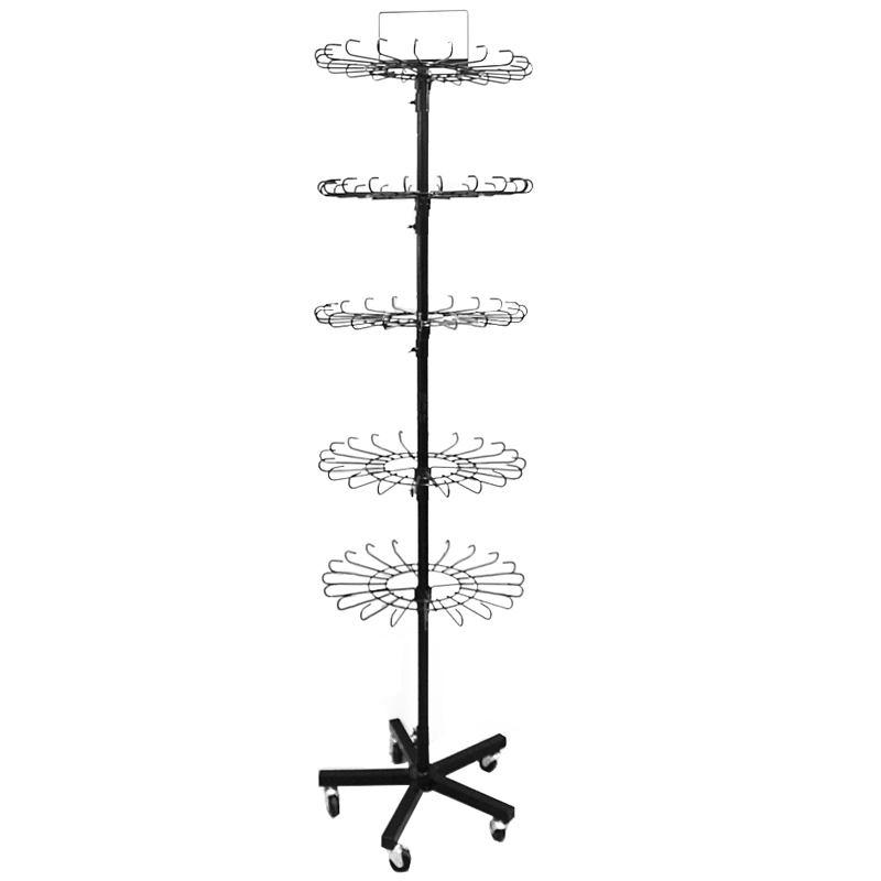稳地摊牢固防盗架七层落地展示旋转饰品架袜子围巾手机壳货架挂件,淘宝优惠券,粉丝福利购,淘宝优惠卷