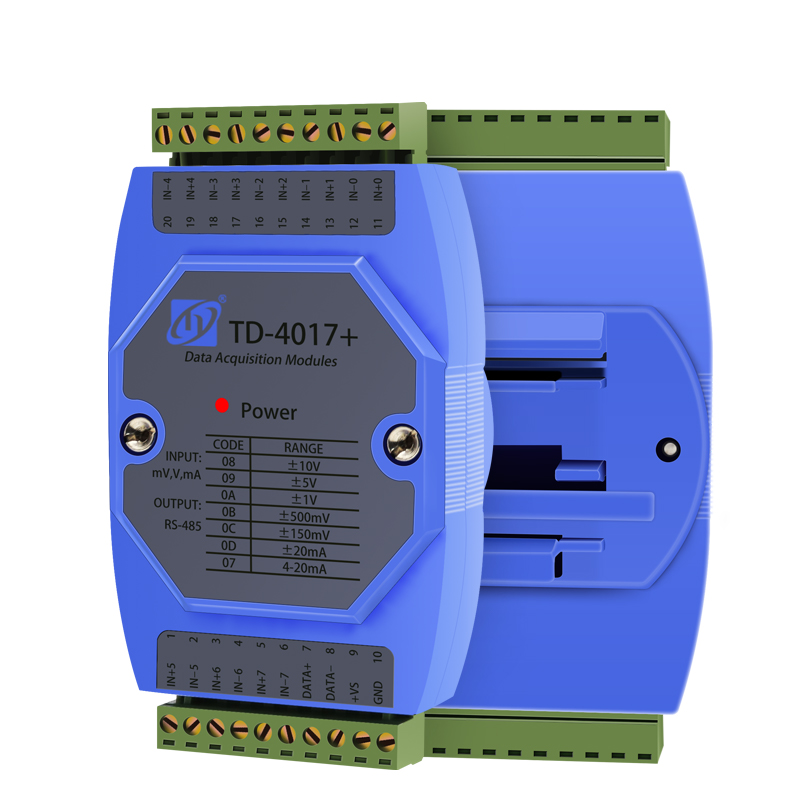 IO扩展模块模拟量采集卡8路电流电压通道隔离4-20mA转485 Modbus - 图3