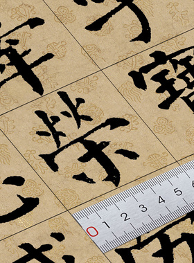谭延闿颜体书法装饰a4单字练习