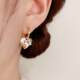 Denmark Designer Tatirocks Colorful Gem Three-dimensional Love Earrings High-end Light Luxury Earrings for Women