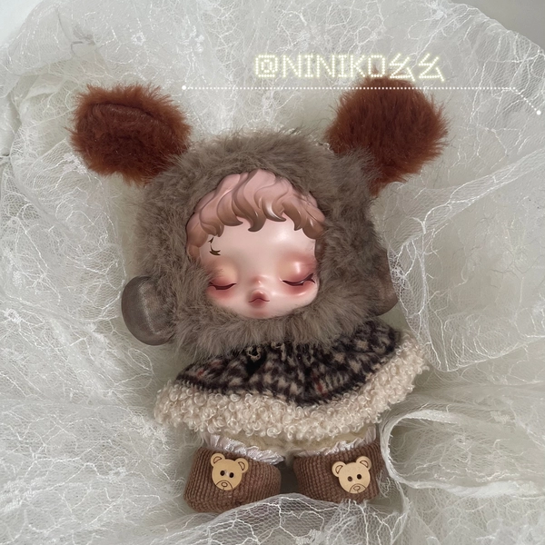 NINIKO幺幺 偷偷栗子沐木着痕SP光织园不眠剧场 秋冬小熊斗篷娃衣,淘宝优惠券,粉丝福利购,淘宝优惠卷