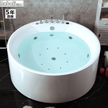 Foshan Manufacturing Round Large Bathtub Double Acrylic Independent Style Hotel Surf Massage Constant Temperature Tub Take Pori