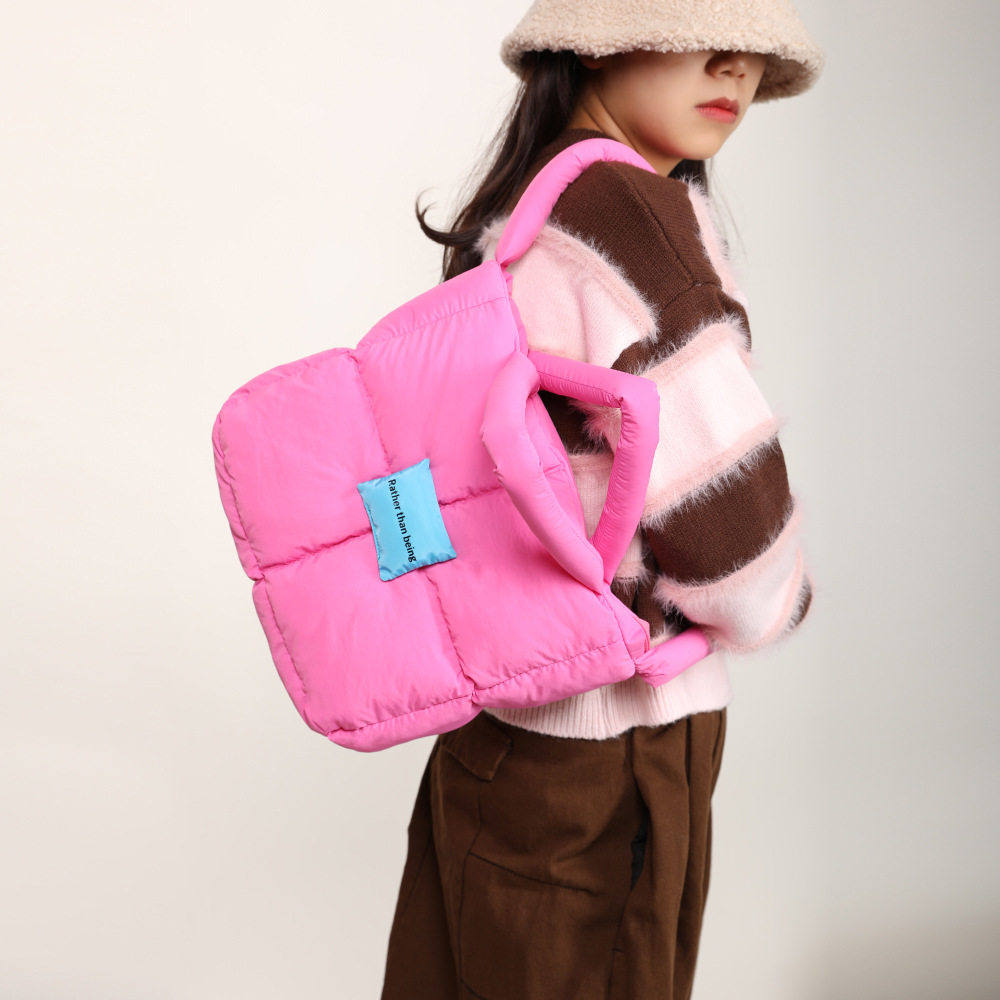 夹棉包包女2025秋冬新款单肩包大容量通勤手提包羽绒包腋下包bags,淘宝优惠券,粉丝福利购,淘宝优惠卷