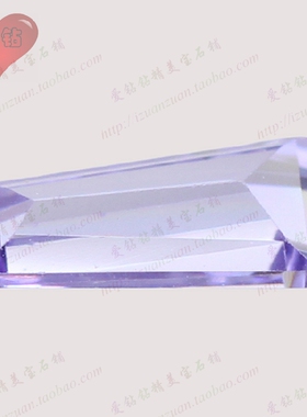 蓝色裸石方形手表美甲戒面