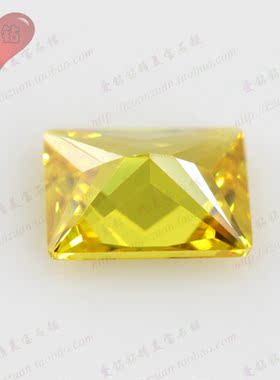 金黄色长方形手表饰品镶嵌裸石