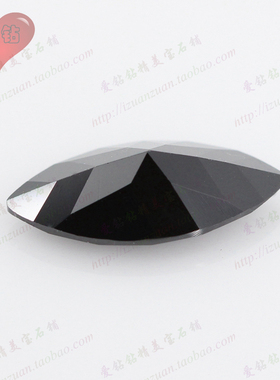 diy黑尖晶原石树叶形耳钉戒面