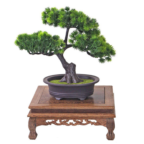 鸡翅木复古正方底座木雕工艺品摆件实木奇玉石头花盆景佛像天然 - 图0