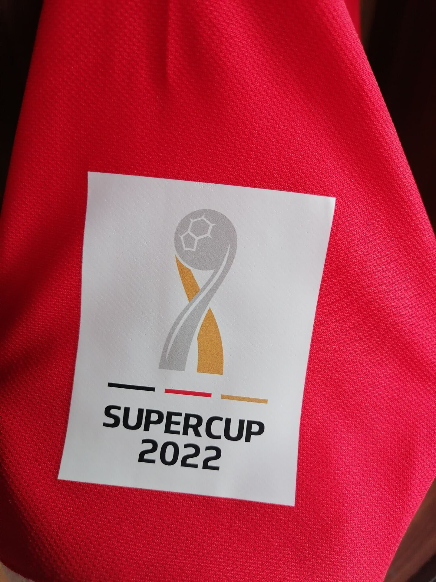 2022德甲超级杯臂章Super Cup Patch Qatar赞助热转印足球烫画 - 图0