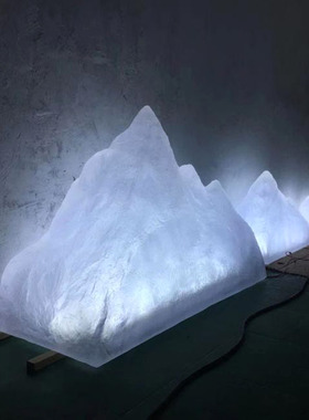 透明树脂冰山雪山假山装置艺术