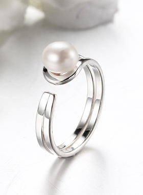 原创设计999纯银天然淡水珍珠