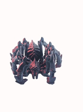 3D打印地狱骨架狼蛛关节可活动仿真蜘蛛模型摆件儿童玩具创意礼物