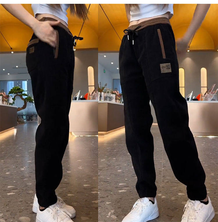 清仓捡漏休闲裤男士宽松束脚潮流穿搭哈伦裤秋冬厚款条绒运动卫裤,淘宝优惠券,粉丝福利购,淘宝优惠卷