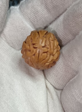 呱呱来财五福临门手串三通纯手工真桃枭雕刻金蟾精品桃核文玩配饰