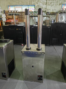 厂家直销玉田啤酒机水冷双头42规格加高酒柱啤酒制冷保鲜机