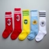 AC Milan bán cotton 2-5 tuổi Brazil Brazil Agen trẻ em vớ bóng đá vớ vớ hiệu suất sọc - Bóng đá
