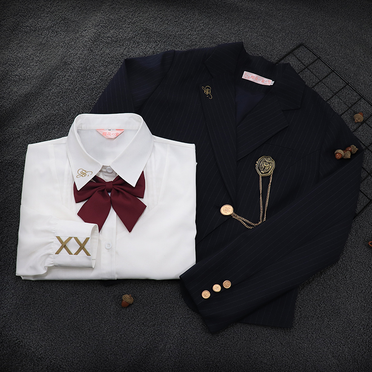 樱花家族原创JK制服套装【塞勒涅学园】jk背心裙西服DK男女情人节