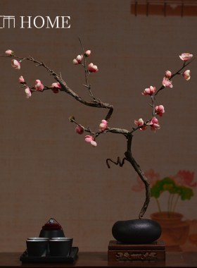 仿真花客厅/影楼梅花摆件