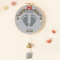 Hani handcrafted newborn baby footprints Gross Souvenirs Full Moon 100 Days Gifts Permanent Baby Memorabilia Footprints