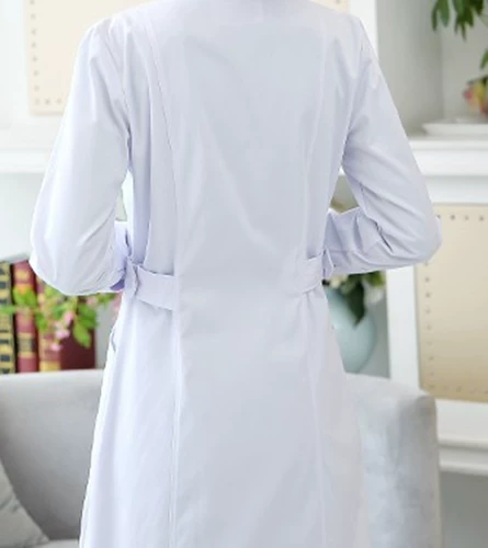 Униформа медсестры, демисезонный пуховик, белый халат для работы, большой размер, короткий рукав