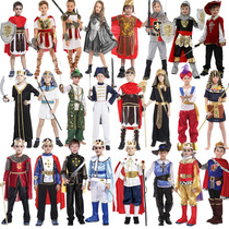 Six shows for costumes children boy girl warrior girl warriors Prince Warriors Knight Little Mens Costume King Costume