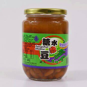 山东美食糖水赤豆罐头3瓶1320g，奶茶店冰淇淋甜品，零食即食包邮-图0