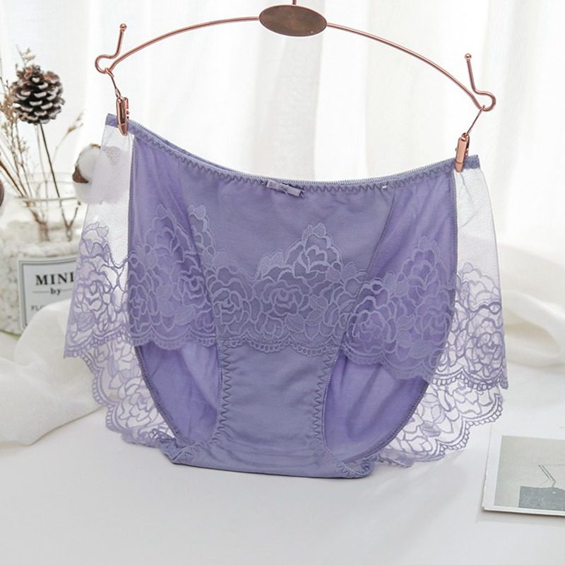 蝶安芬内裤女士性感蕾丝无痕花边中腰镂空竹纤维小平角透气网纱款,淘宝优惠券,粉丝福利购,淘宝优惠卷