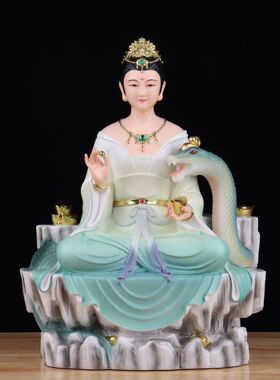 铭体蟒太爷天霸天龙常常常仙娘娘白素贞小青仿瓷工艺佛像神像